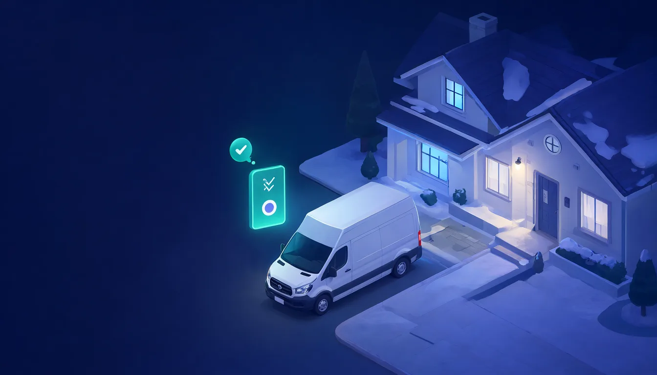 Illustration of an AI answering service taking calls for contractors